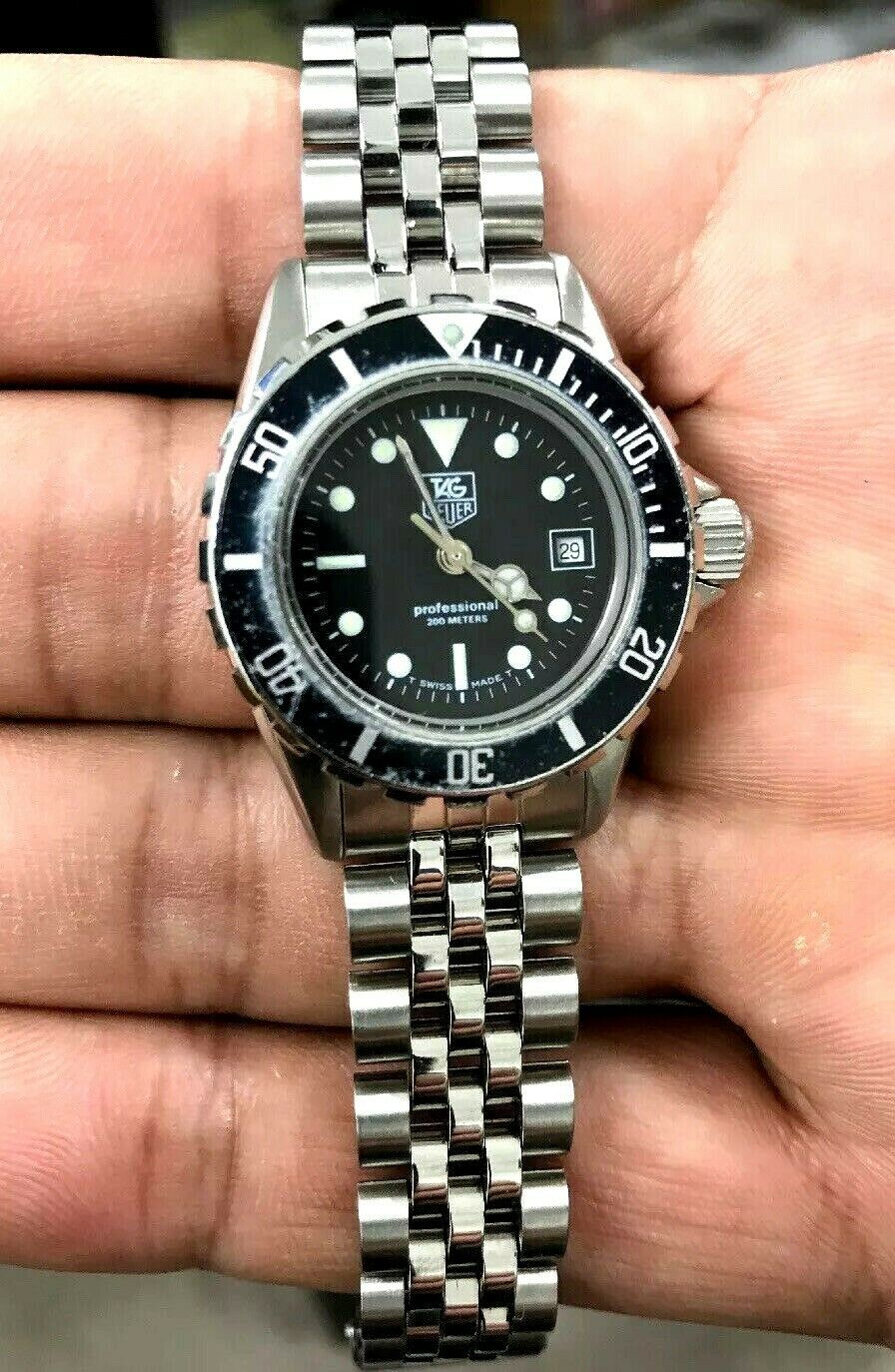 Vintage Ladies Tag Heuer 1000 Series Professional 200 M 980.008B |  WatchCharts Marketplace