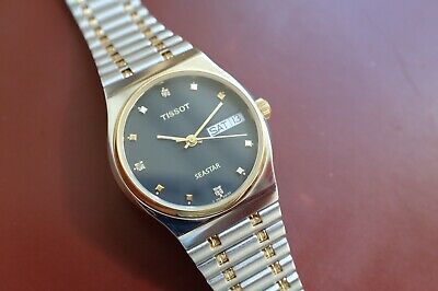 Vintage Tissot Seastar A550X Automatic Steel and Gold Gents Mid