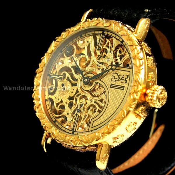 Vintage Mens Wristwatch Skeleton Men's Watch Louis Ulysse Chopard LUC ...