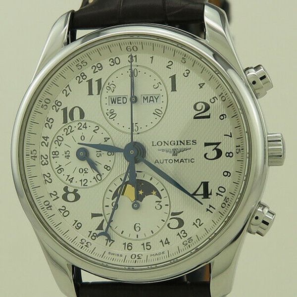 Longines L26734783 Automatic 40mm Master Triple Calendar Moon Phase ...