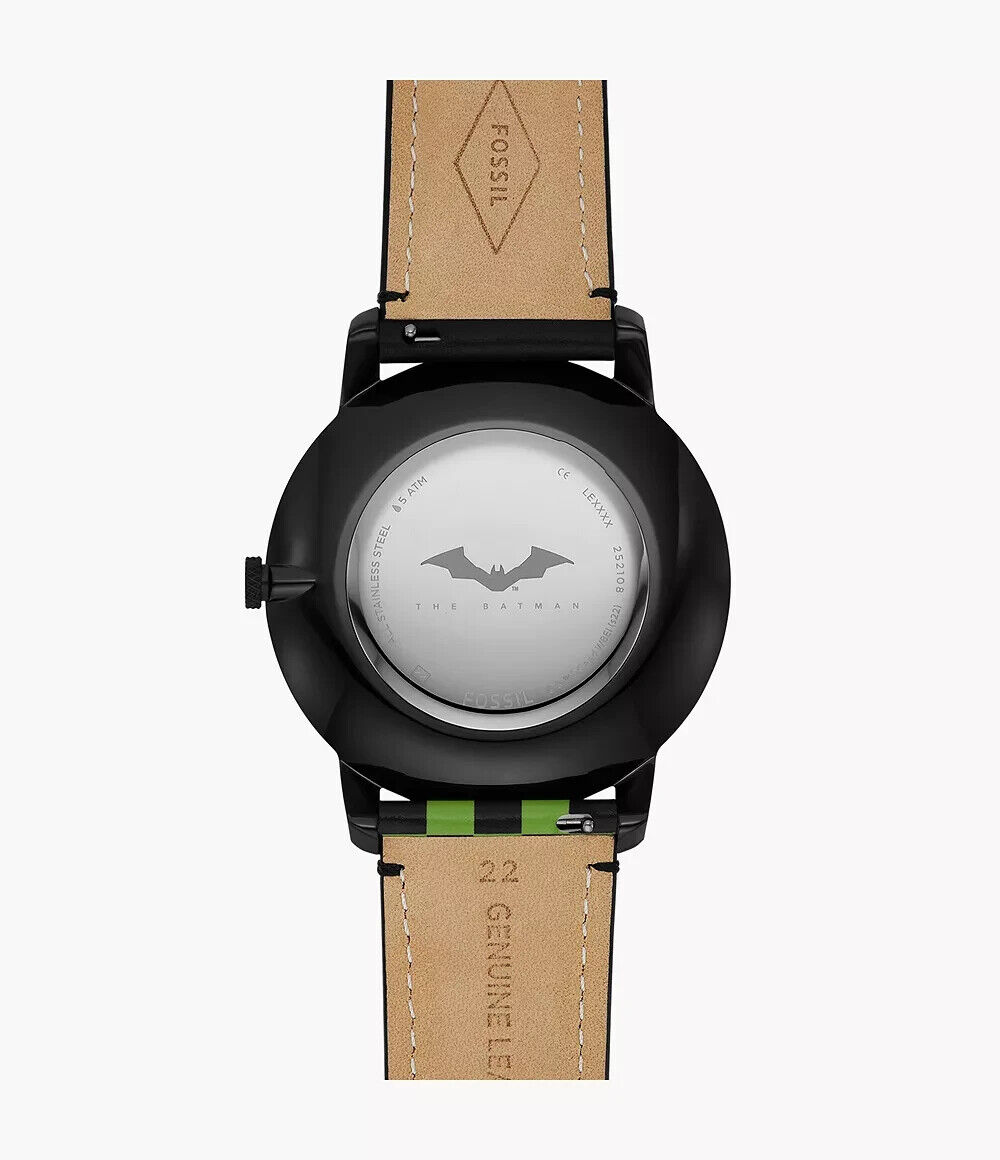 THEBATMANXFOSSIL 限定版RIDDLER ブラックレザーウォッチ