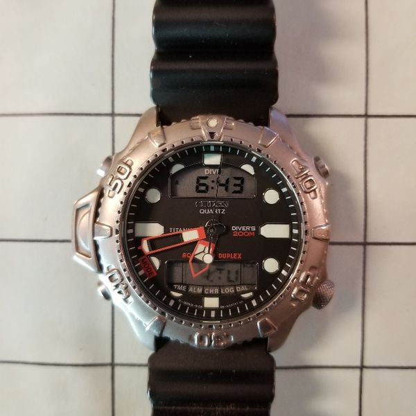 Fs Citizen Aqualand Duplex Titanium Dive Watch Watchcharts 