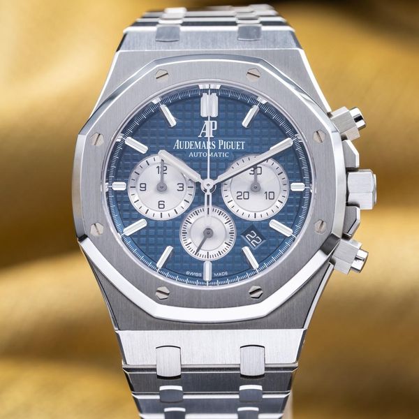 FSOT: Audemars Piguet Royal Oak Chronograph 41mm Blue Dial AP 26331ST ...