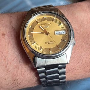 Seiko Gold Watch SRPE74K1 4R36-08E0 | WatchCharts Marketplace