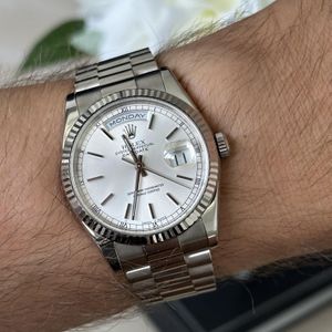 Rolex Day-Date 36 White Gold 118239 Price as of May 2025