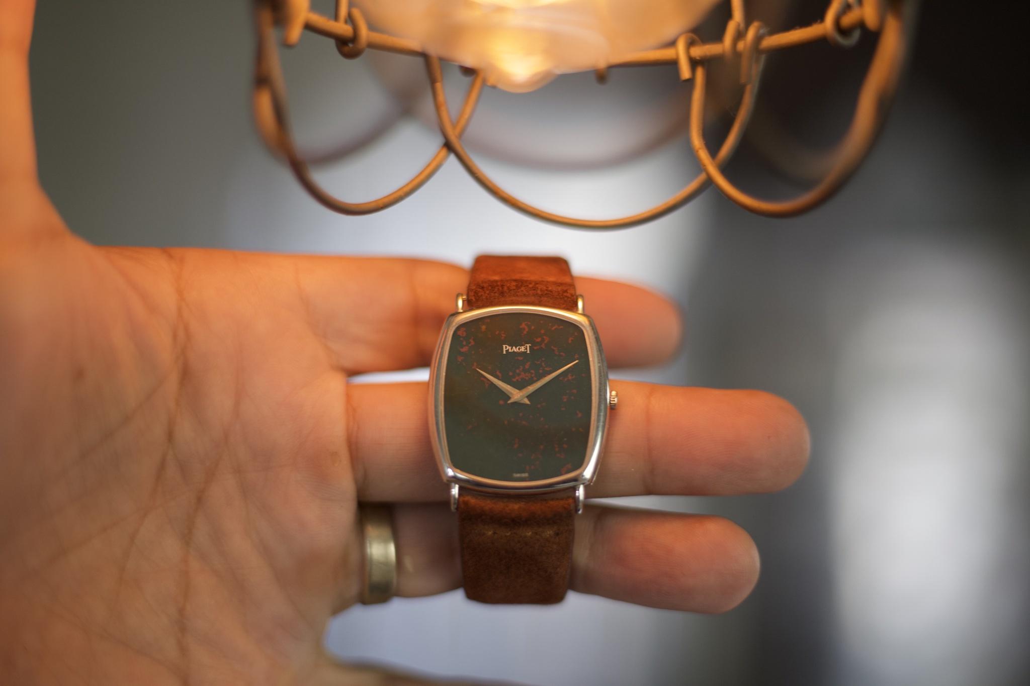 WTS Piaget ref. 9742 in 18k White Gold and Jasper Dial