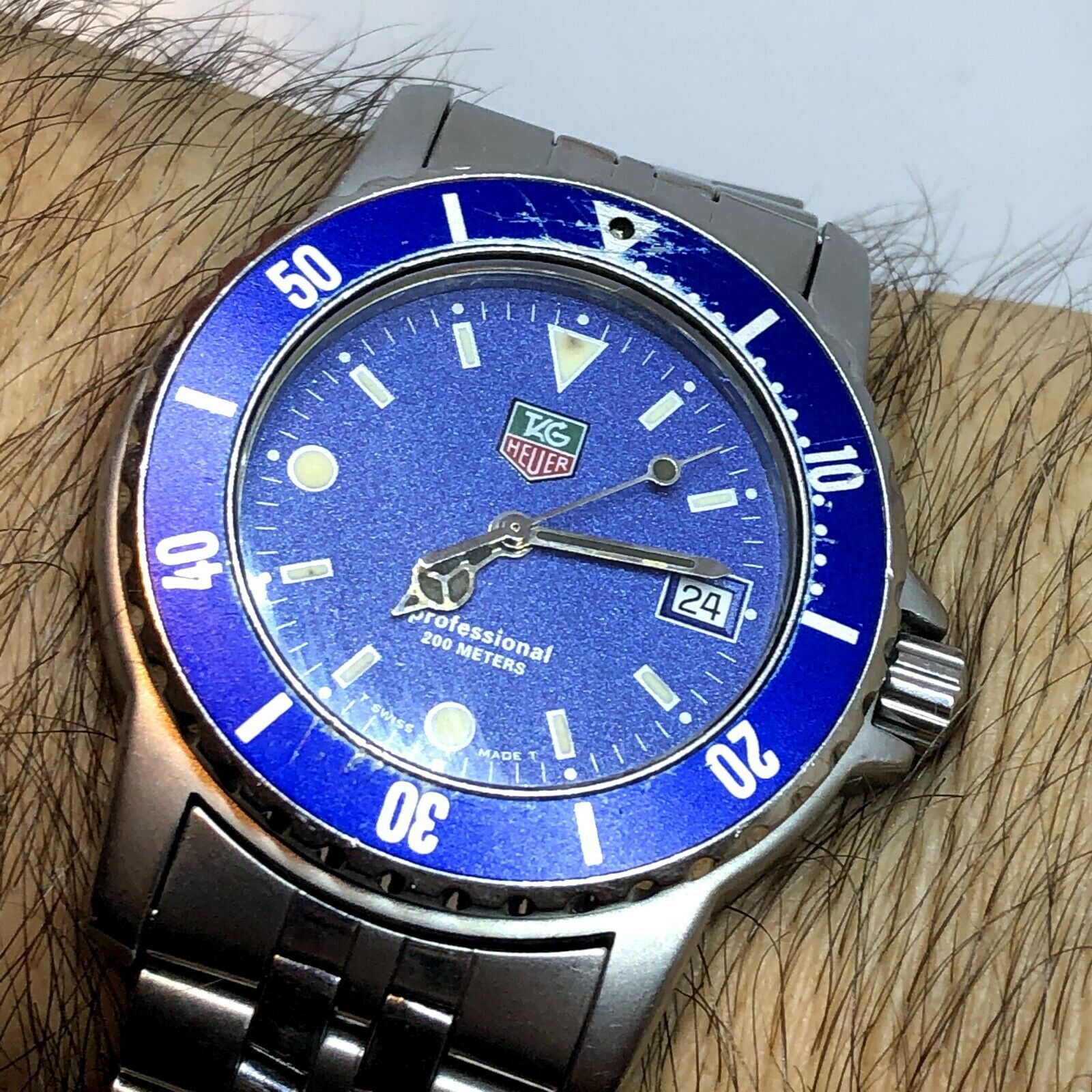 VINTAGE TAG HEUER DIVER QUARTZ REF WD1214 - G - 20 COLLECTABLE 36