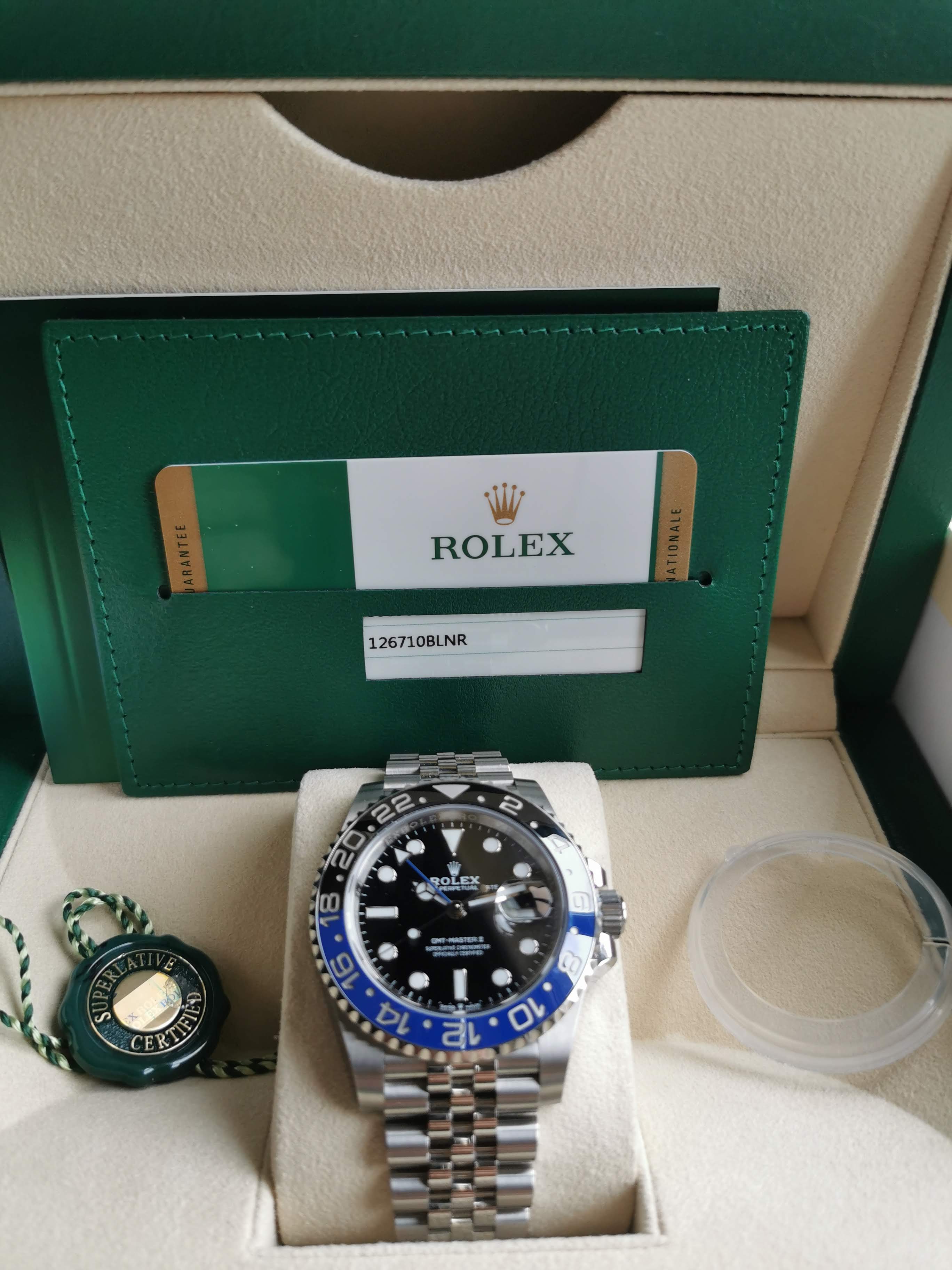 Rolex Gmt Master Ii Batman Batgirl blnr 14 000 Watchcharts