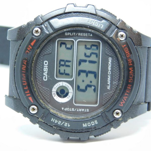 CASIO Illuminator 3435 W-216H Chronograph Quartz Digital Men's Watch ...