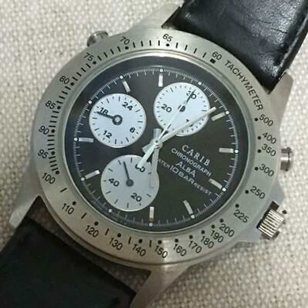 SEIKO ALBA CARIB Y189-7A10 Chronograph Watch Wristwatch | WatchCharts