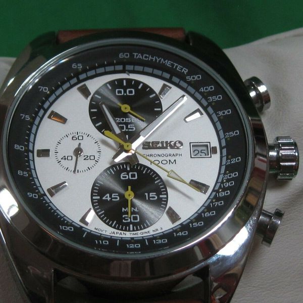 Seiko Chronograph 7986 Panda Dial Men's Watch NOS | WatchCharts Marketplace