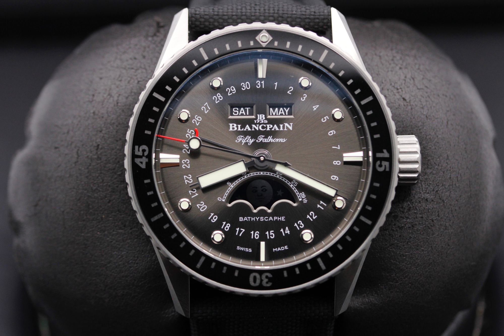 FSOT Blancpain Bathyscaphe Quanti me Complet Phases de Lune Grey