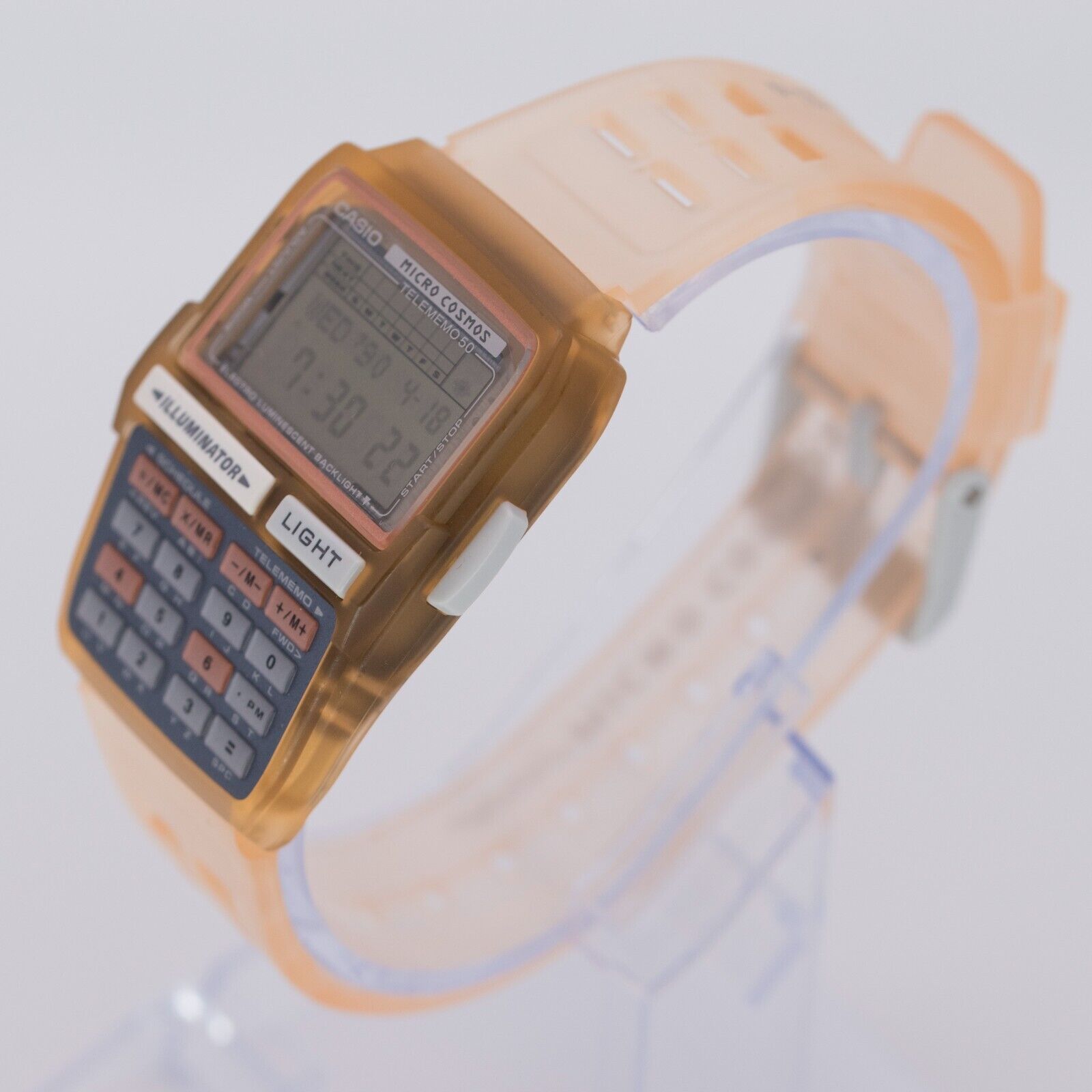 1997 CASIO DBC-63 MICRO COSMOS ROSE VINTAGE DIGITAL CALCULATOR 