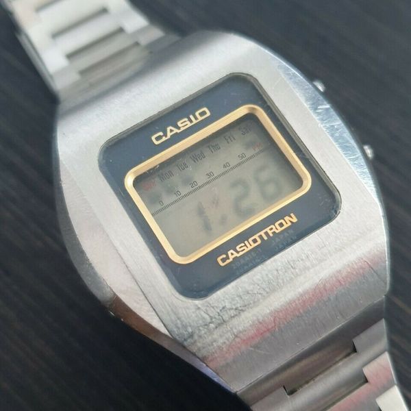 Vintage Rare Casio S-12 Casiotron Japan Mens LCD Collectible