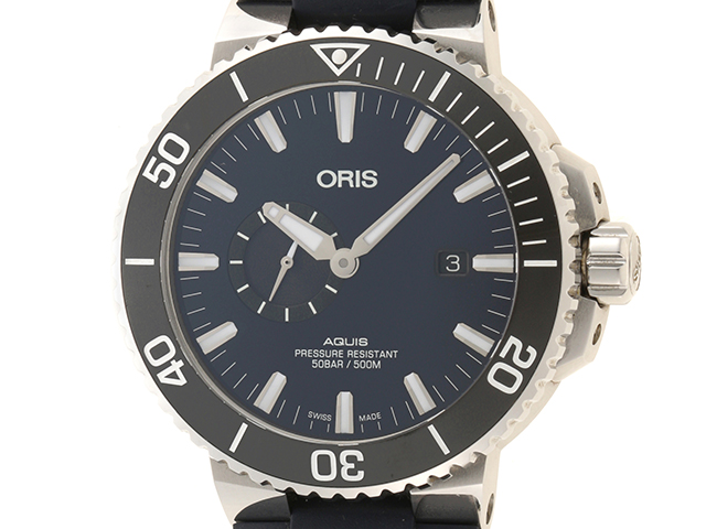 ORIS Oris Watch Men s Automatic Aquis Small Second Date 01 743