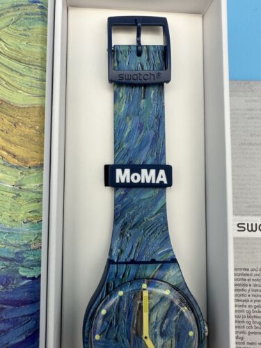 Swatch x MoMA The Starry Night Van Gogh SUOZ335 New Unused 41mm