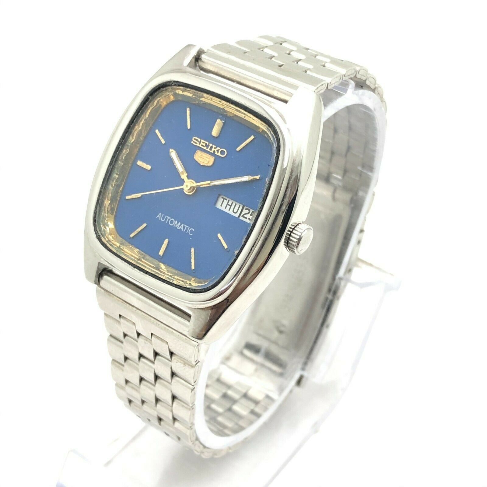 ^ - ^様 Vintage Men's Seiko 5 6319-518A 34mm D/D Automatic Japan Made