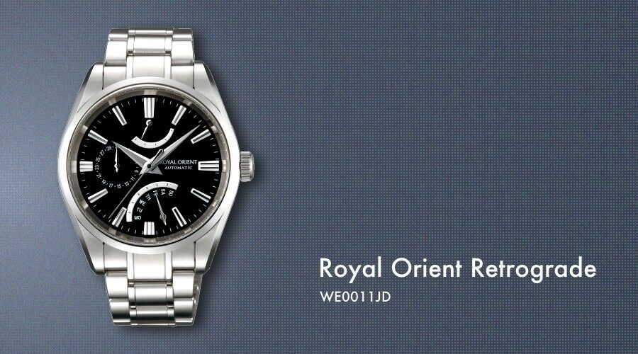 Royal Orient automatic retrograde WE0011JD mens watch black | WatchCharts  Marketplace