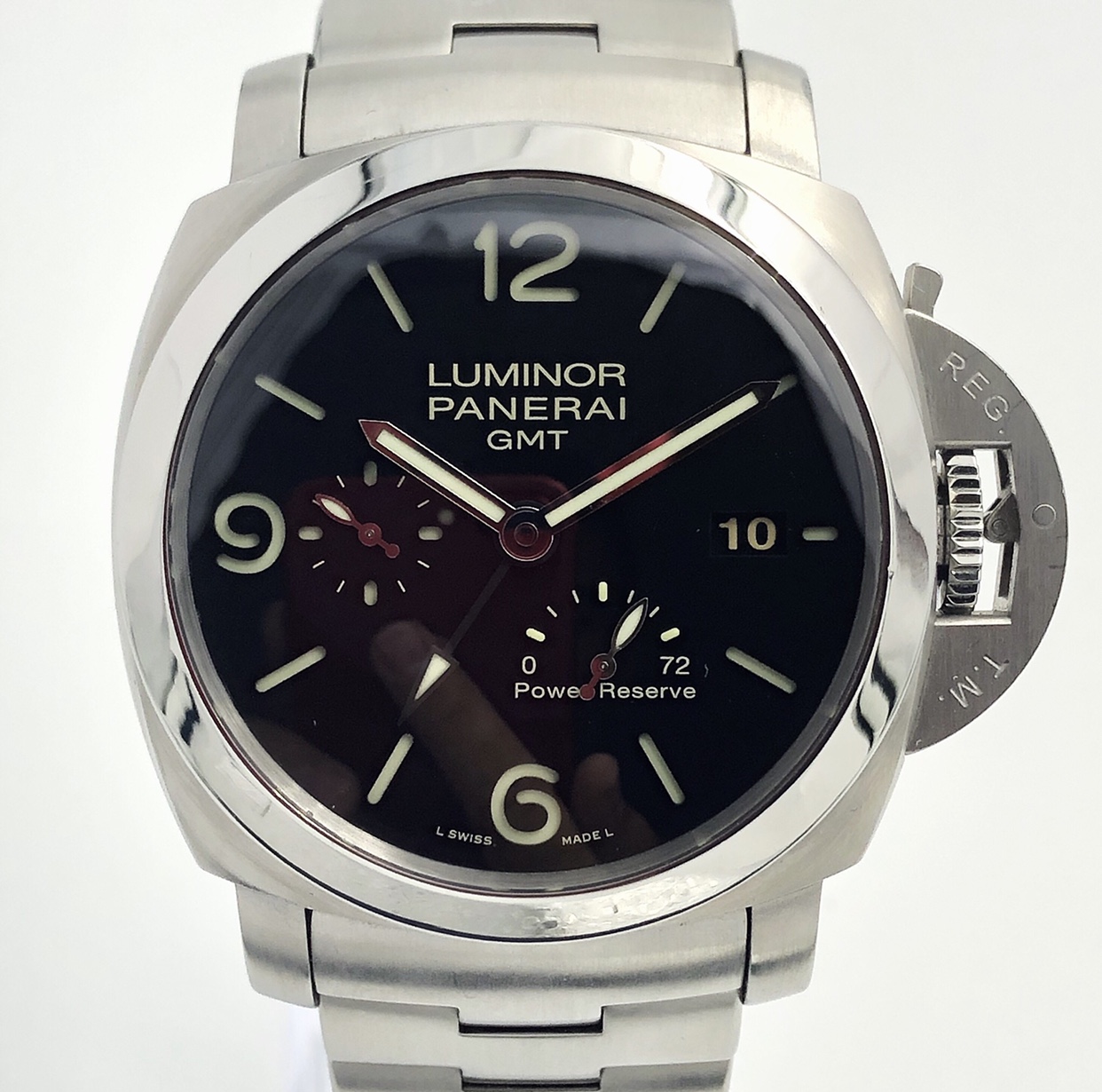 FS Panerai 347 Luminor 3 Day GMT PAM347 Full Set SERVICED