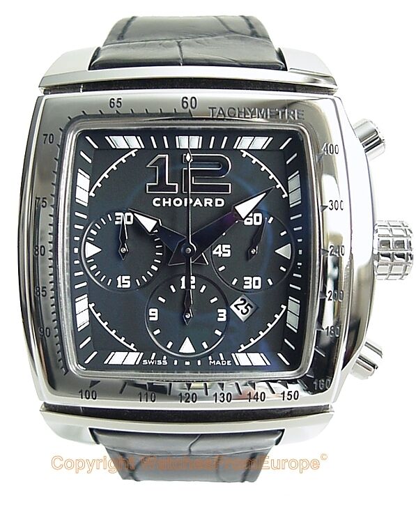 CHOPARD TWO O TEN Tycoon Sport Chronograph Watch 168462 Box Papers