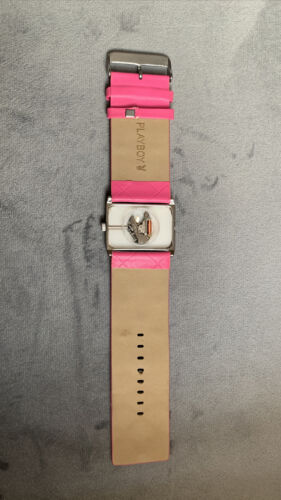 Playboy Ladies Watch Pink Studded Strap WatchCharts