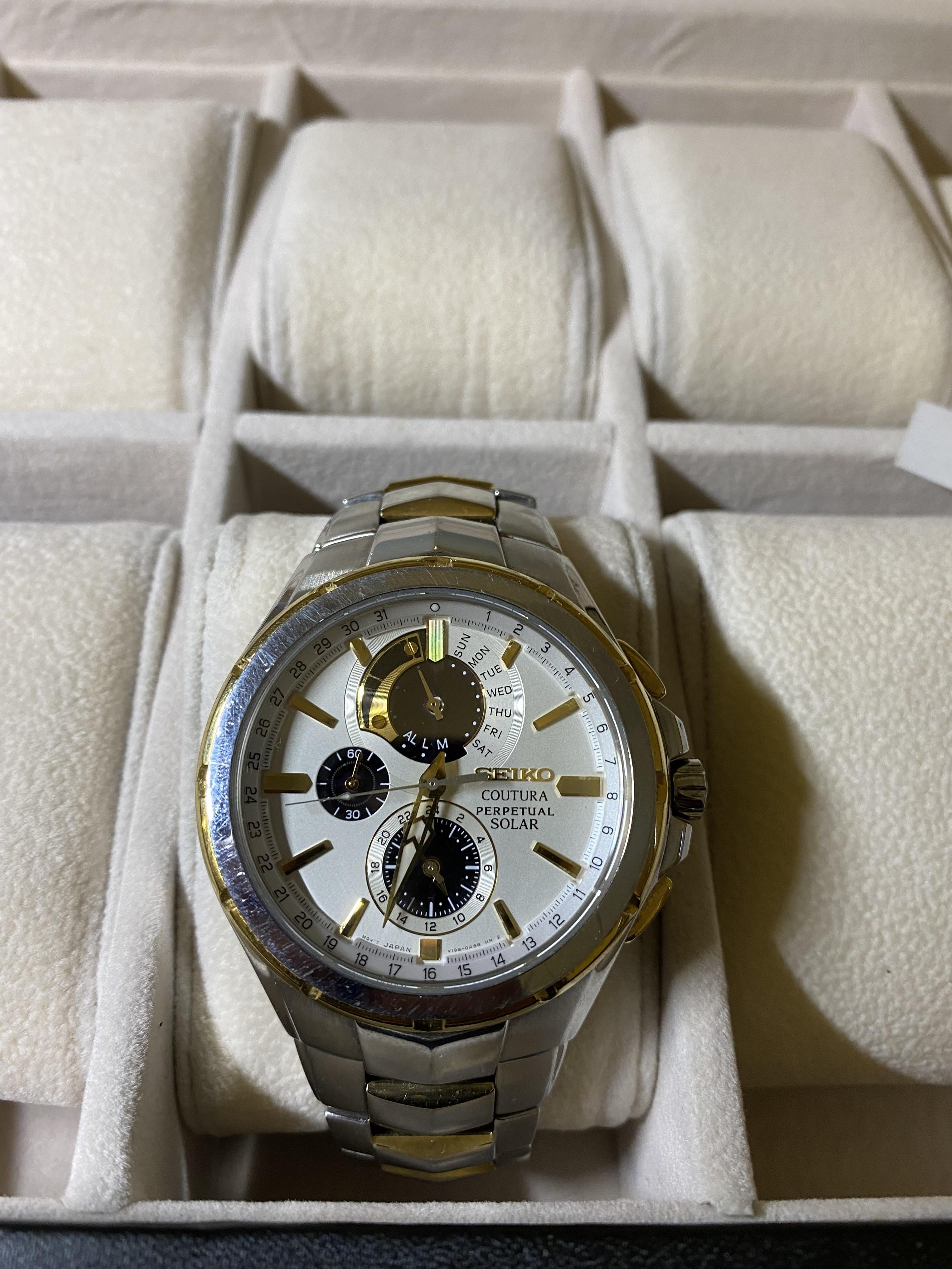 WTS repost Seiko Coutura SSC560 V198 0AB0 Chronograph Solar