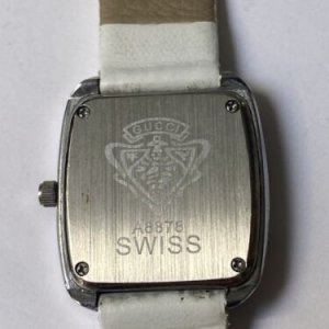 GUCCI　腕時計 Gucci A8878 Women Quartz Watch Pink Genuine Leather Swiss Made