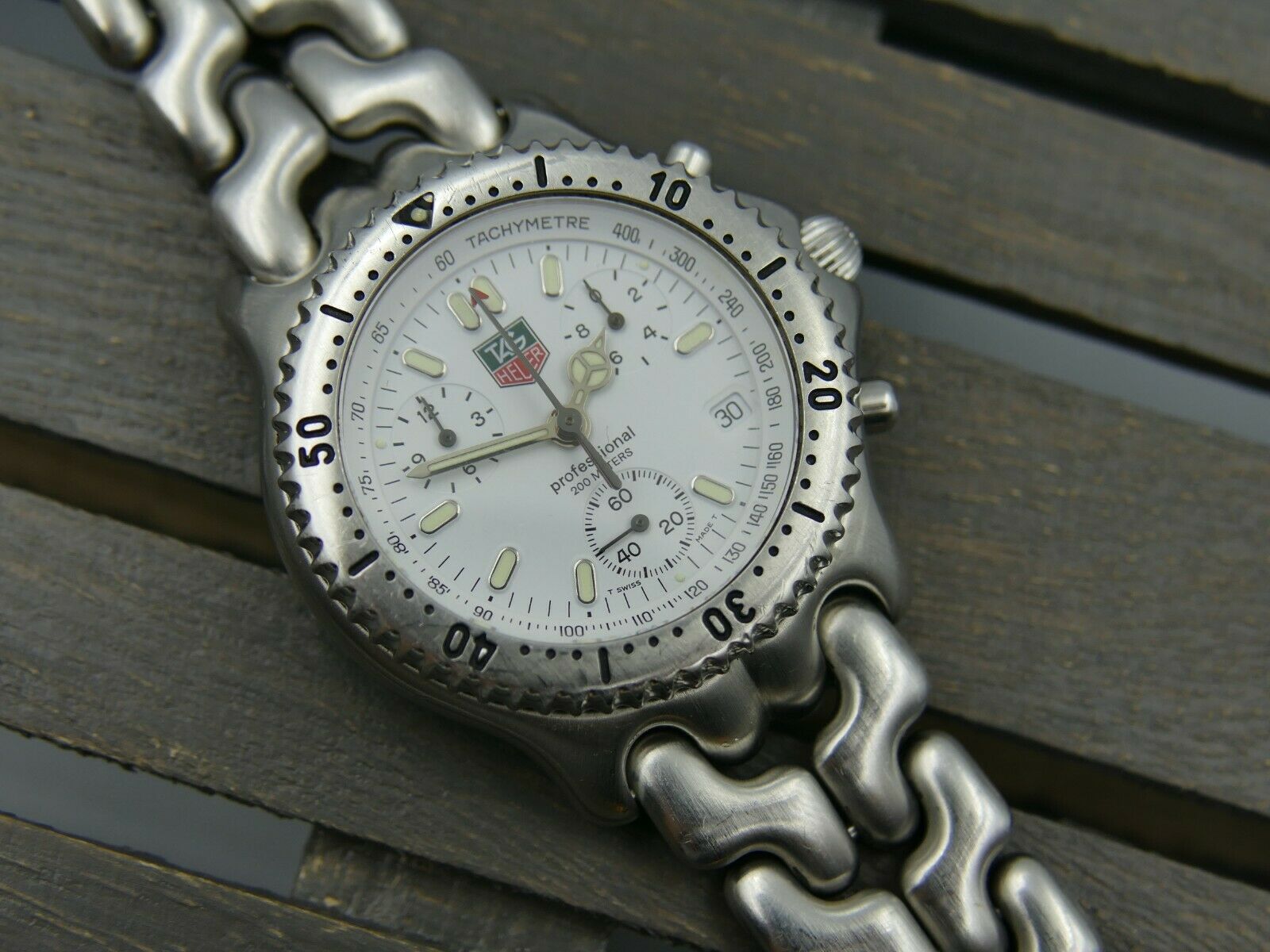Men's Watch TAG HEUER Chronograph CG1112-0 SEL LINK white Men's Watch TAG HEUER Chronograph CG1112-0 SEL LINK white