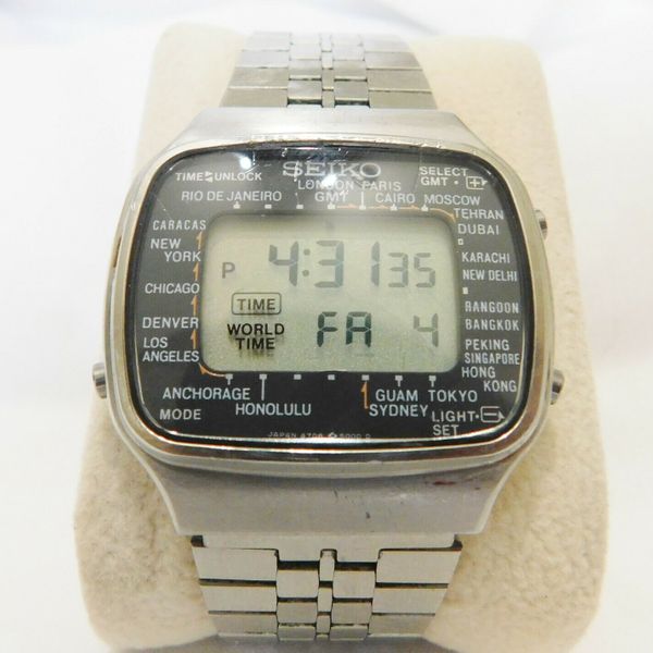 VINTAGE 1984 SEIKO PAN AM A708-5000 DIGITAL LCD WATCH | WatchCharts
