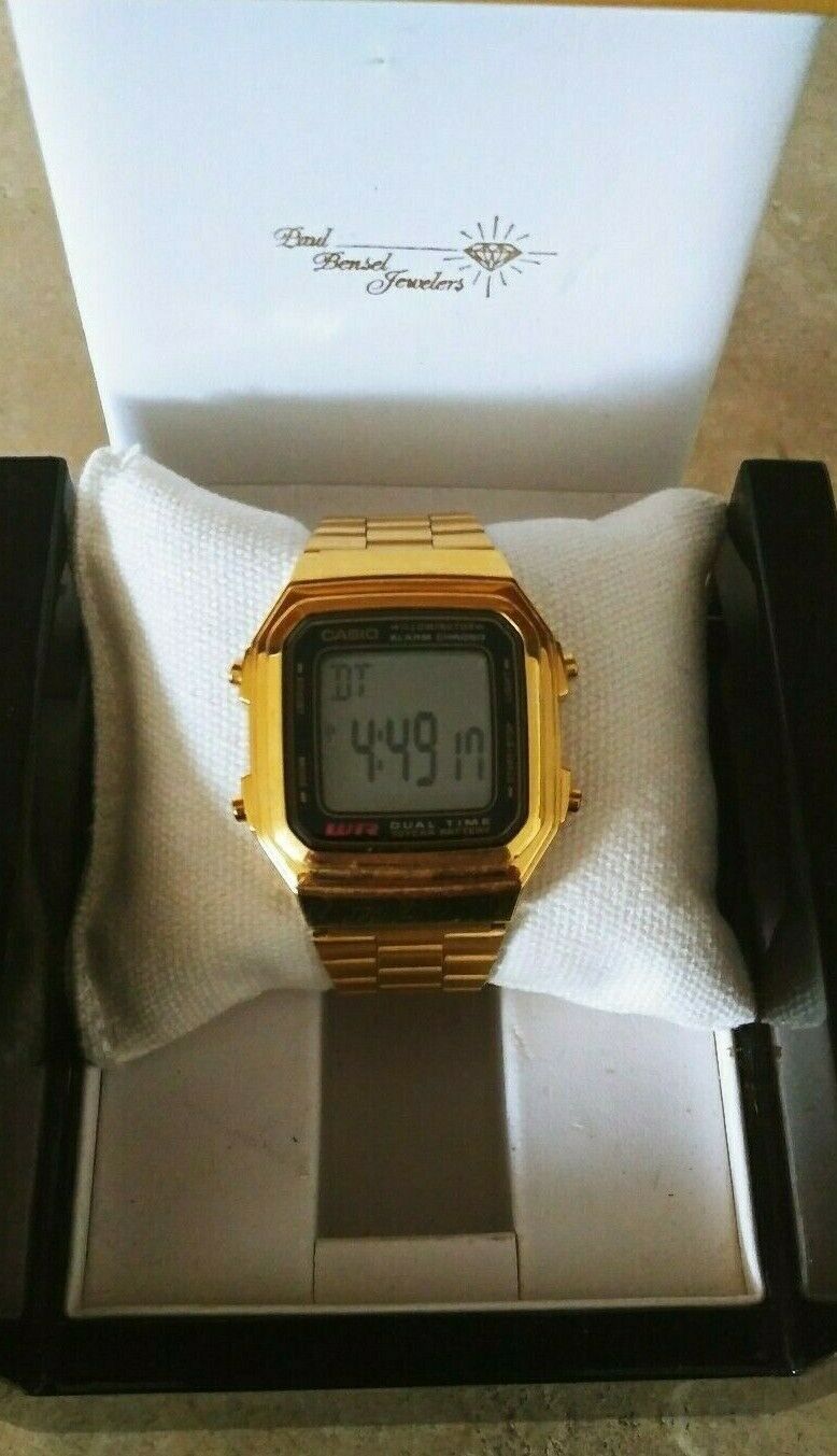 casio a178w gold