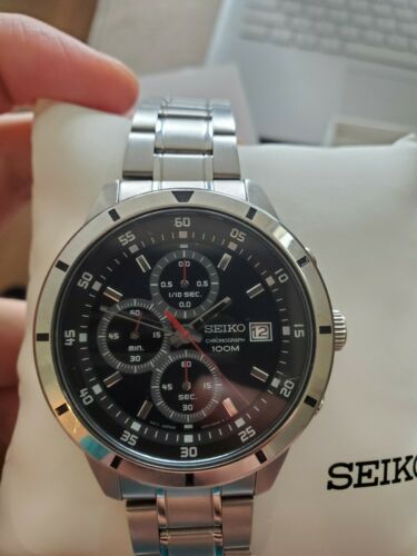 Seiko Men s Stainless Steel Chronograph Watch SKS561 Great