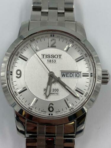 TISSOT 1853 T014430A PRC 200 All Silver Tone Mens Automatic Watch