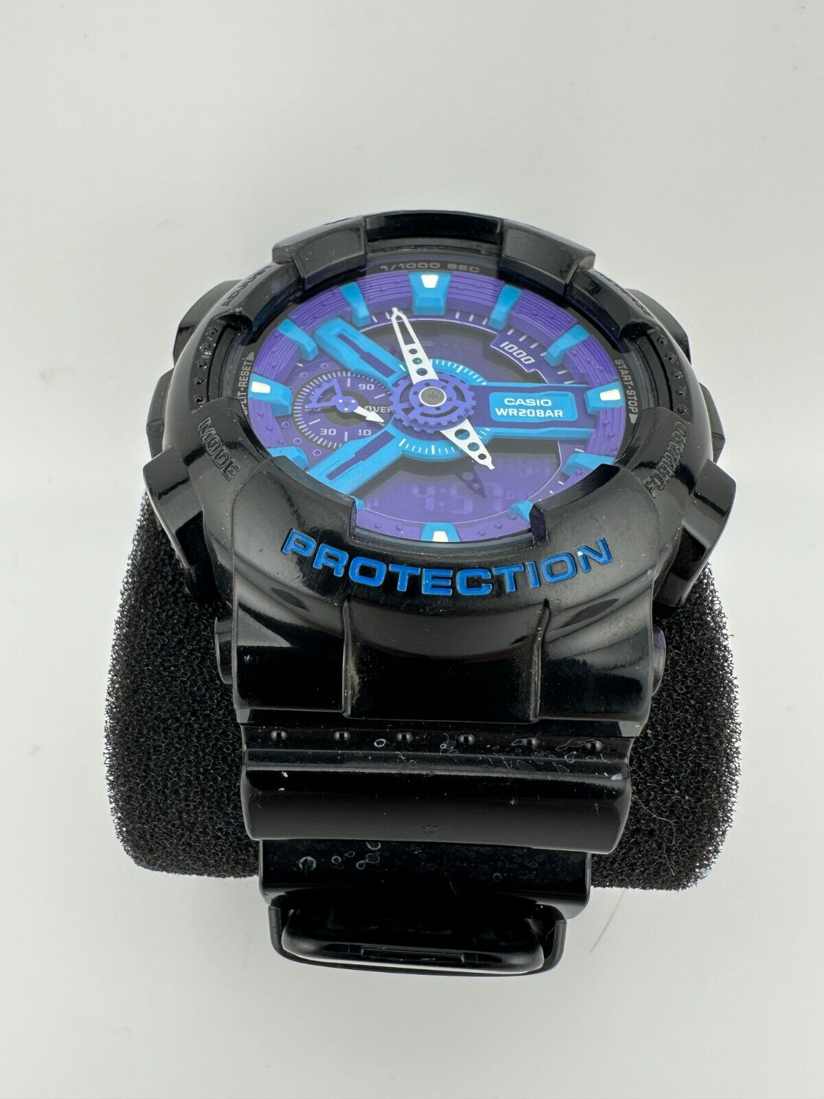 Casio G Shock GA-110HC-1A Hyper Color Blue and Purple Dial Black 