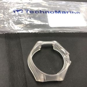 Technomarine 34mm Chrono Watch Cover - Black Silicone/Rubber Band Replacement Strap