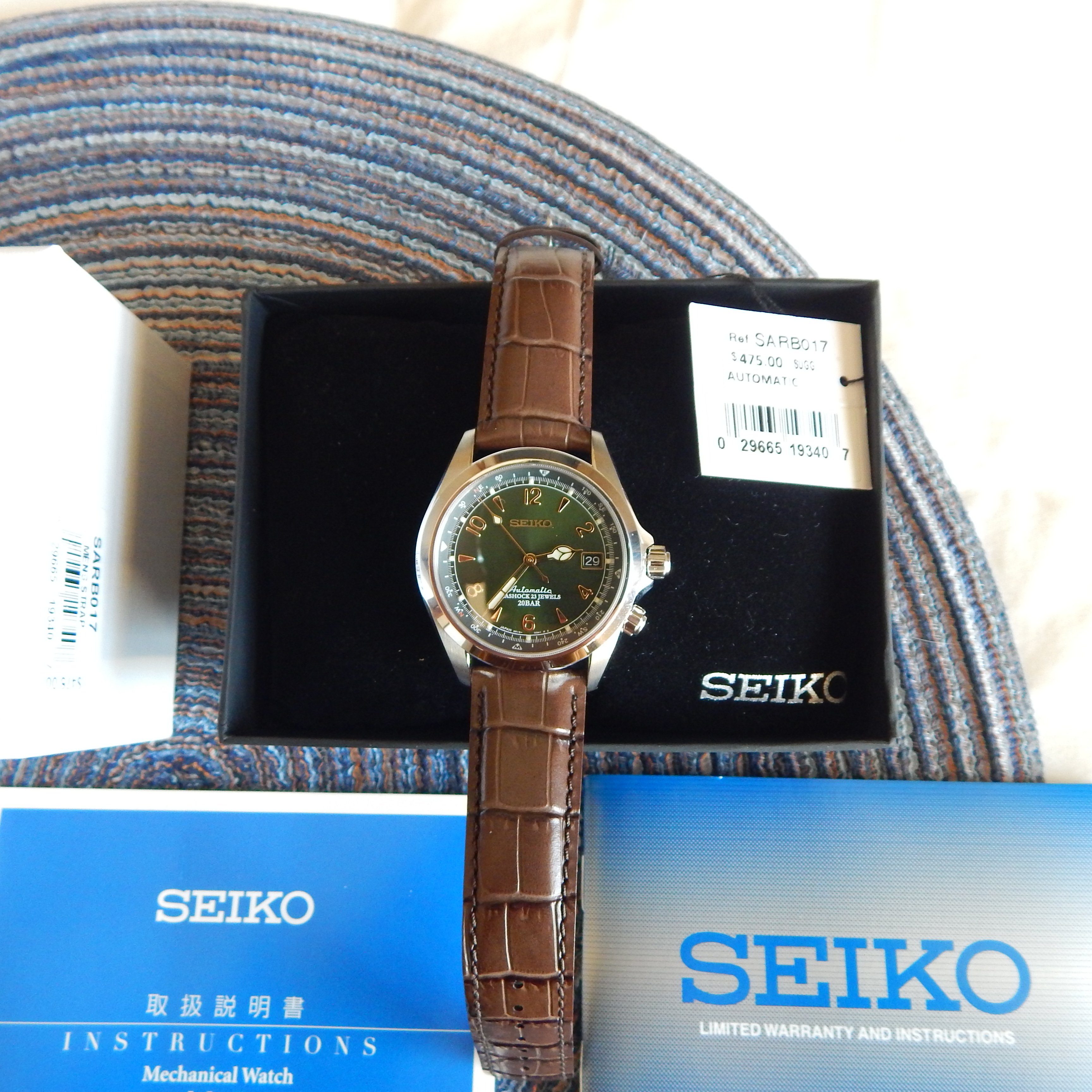 900 USD] Seiko SARB17 Alpinist - Unworn/NOS | WatchCharts