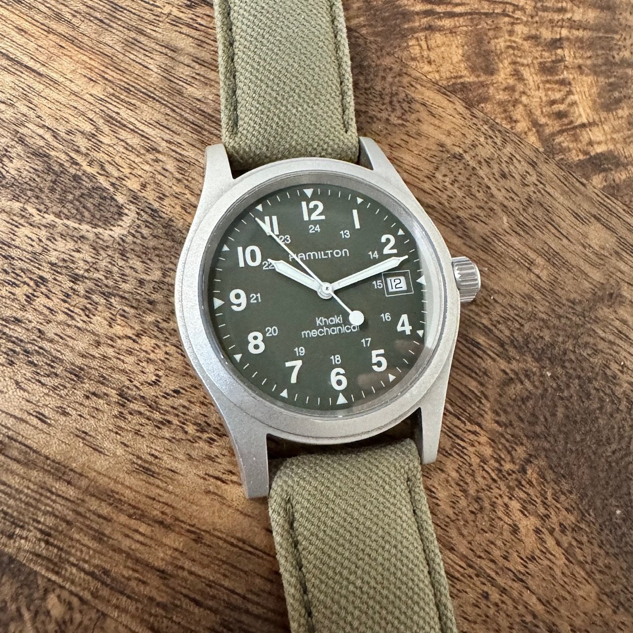 Hamilton Khaki Field Mechanical green 