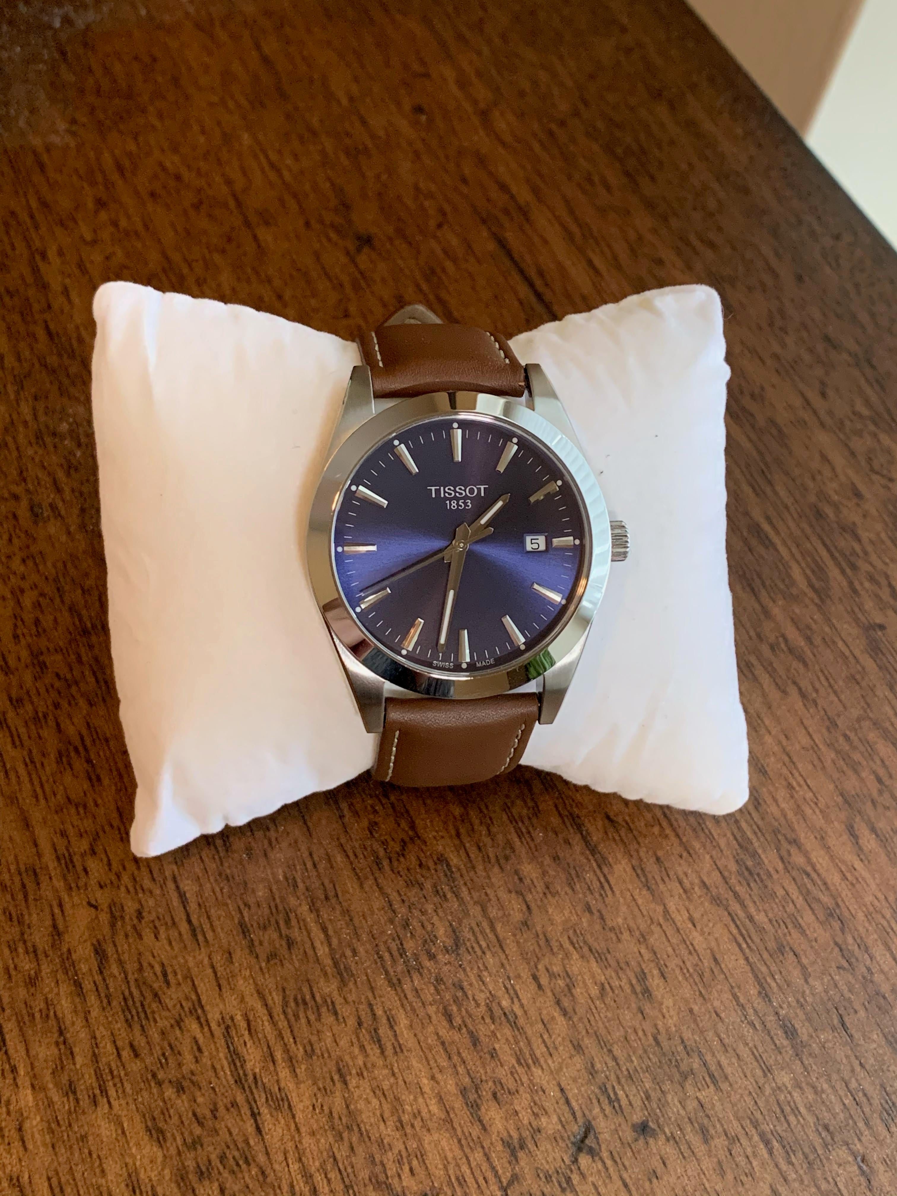 WTS Tissot Gentleman Quartz blue dial T127.410.16.041.00