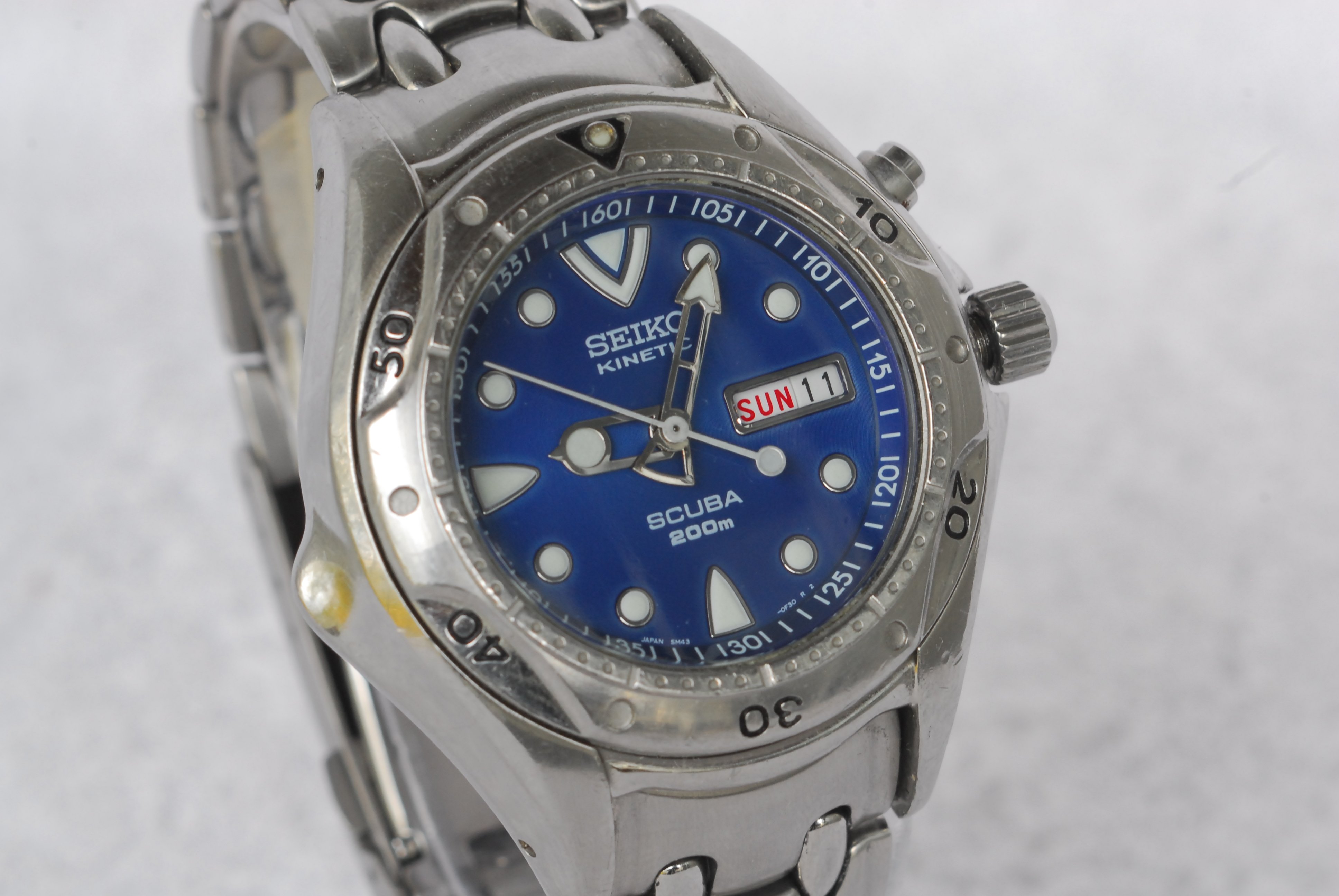 Seiko Kinetic Pipin Scuba Divers watch 5M43 0D70, SBBW069, Refurbished, J73  [$250 USD] | WatchCharts Marketplace