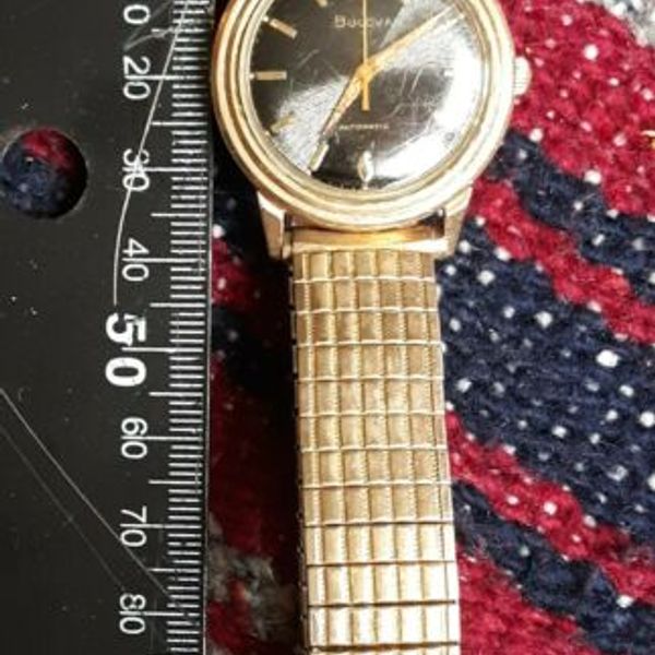 1967 Bulova Accutron M7 Wrist Watch 10k Gold Filled Bezel F256879 ...