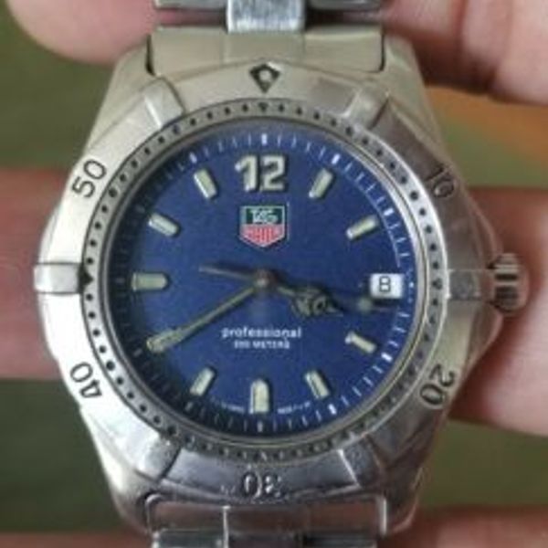 Vintage Tag Heuer 2000 mens watch WK1113 Professional 200m Quartz HTF ...