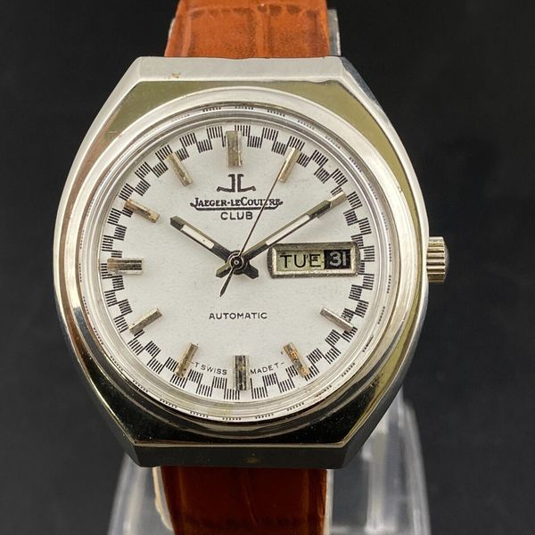 Vintage Jaeger Lecoultre Club Automatic Day Date Men's Wrist Watch SA38