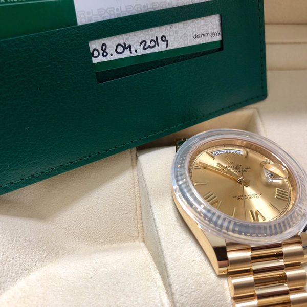 FS: Rolex New Day Date DD40 228238 champagne romans | WatchCharts ...