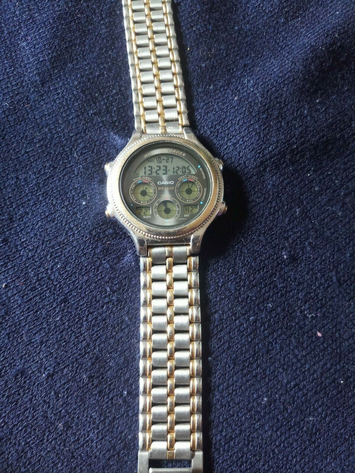 CASIO BGR-160 MULTI RECORDER 腕時計 デジタル クォーツ メンズ