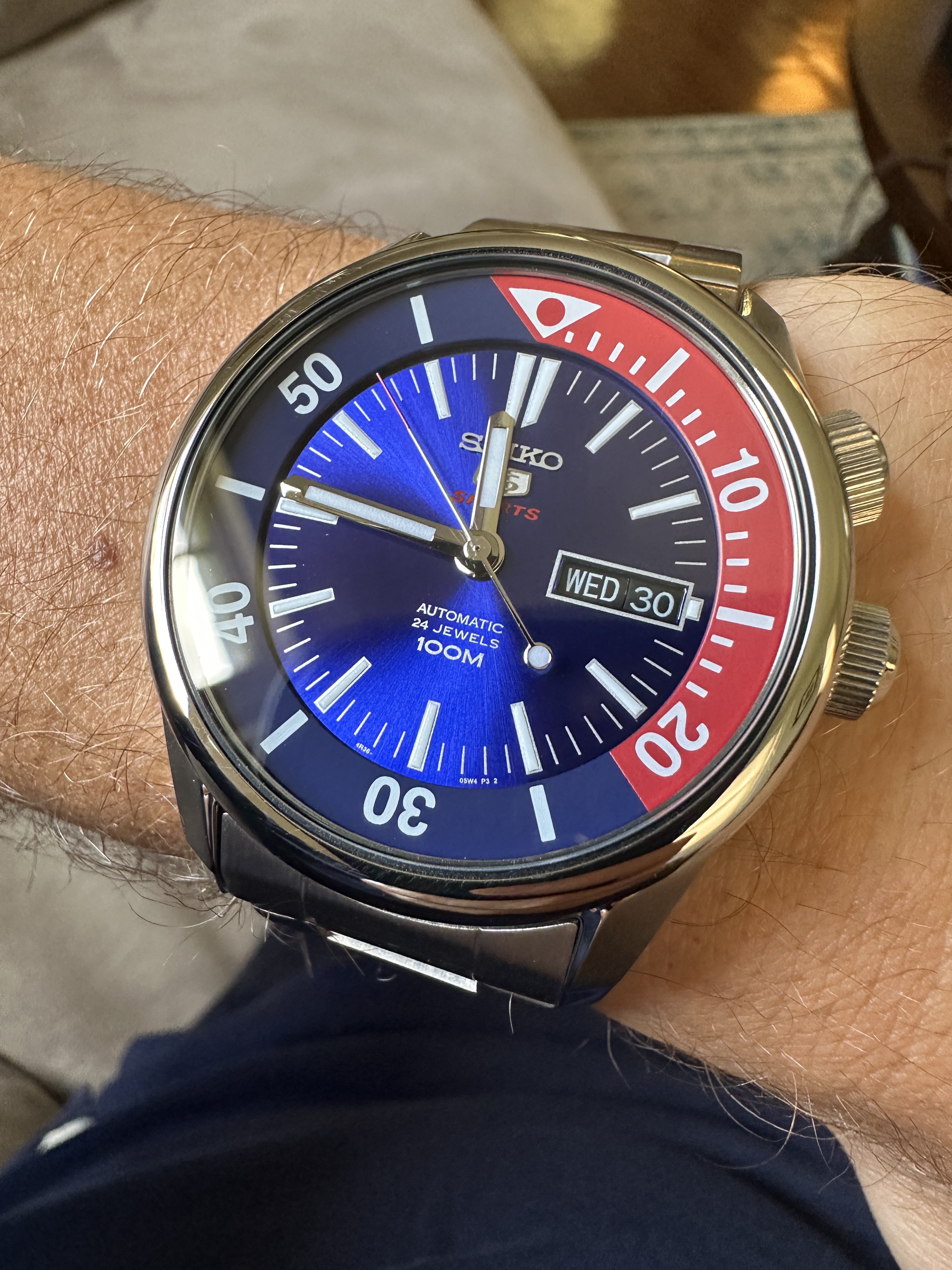 FS: Seiko 5 Sports SRPB25 Pepsi Compressor | WatchCharts