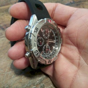 Seiko 7T32-7F69 Black Dial Alarm Chronograph Men's Divers 100M Watch  Nice!!! | WatchCharts
