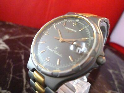 LONGINES L234.2 CONQUEST Ti PERPETUAL CALENDAR GOLD GRAY VINTAGE