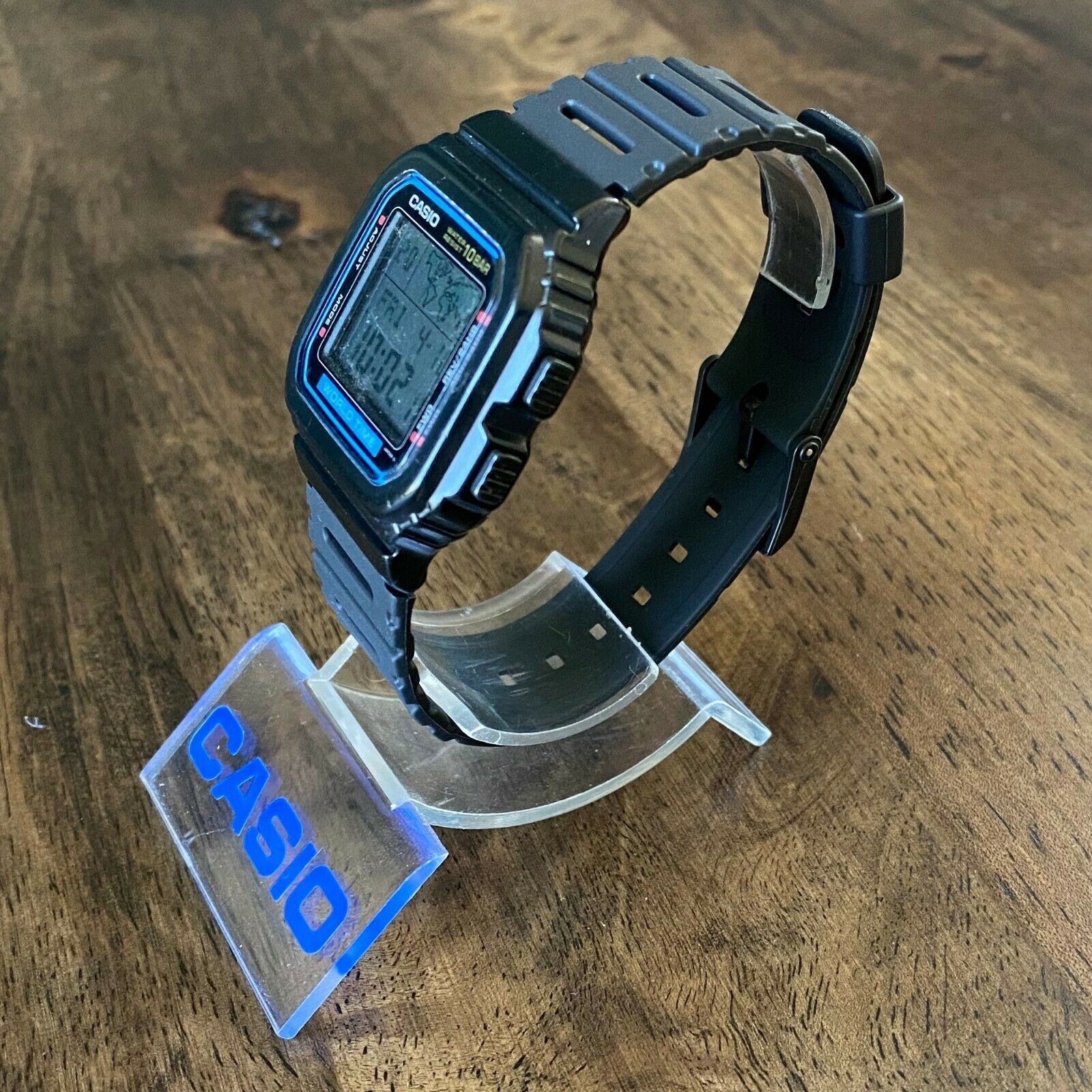 RARE Vintage 1987 Casio W-520U Digital World Time Watch Made
