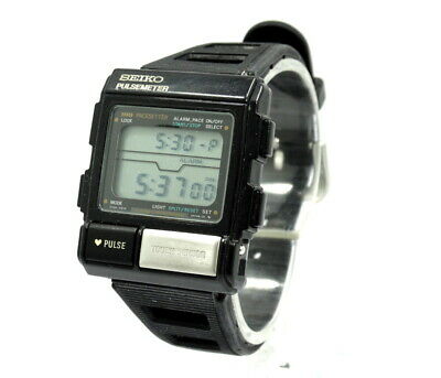 Rare Vintage Black SEIKO PULSEMETER S234-501A A0 5010 LCD Digital Quartz  Watch | WatchCharts