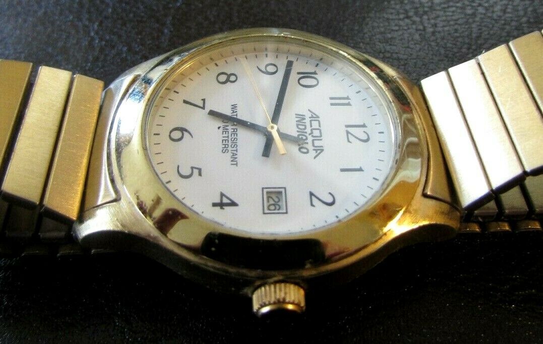 acqua indiglo watch wr30m