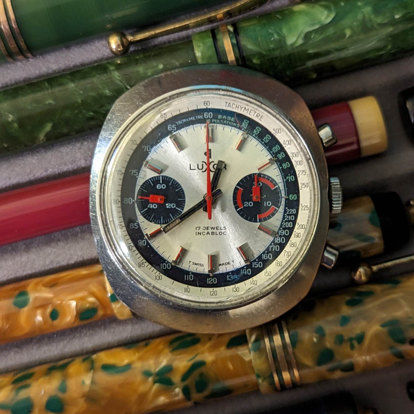 [WTS] Vintage 1970's Luxor Cushion case chronograph Valjoux 7733 movement WatchCharts